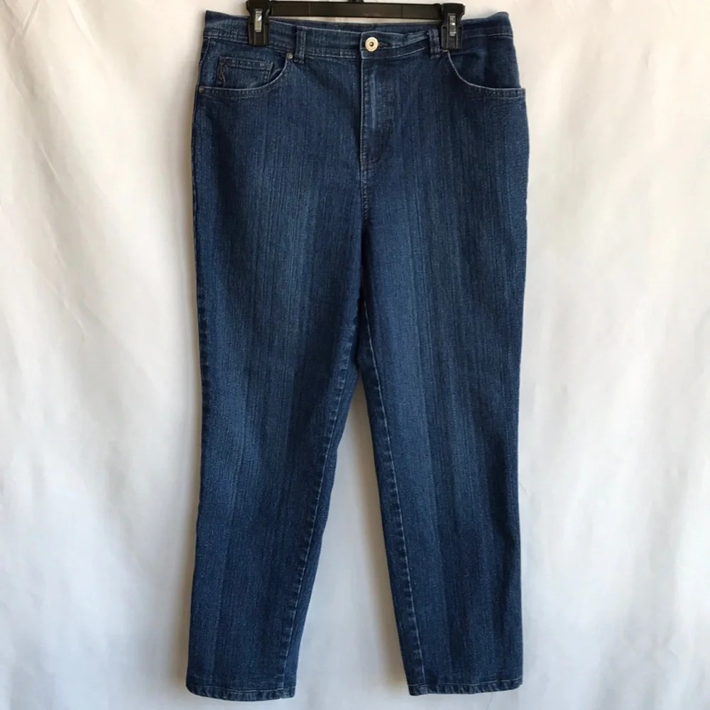 Style & Co. natural fit tapered leg blue jeans, 14